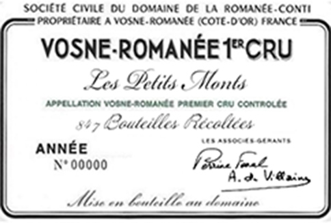 VOSNE ROMANEE 1ER CRU