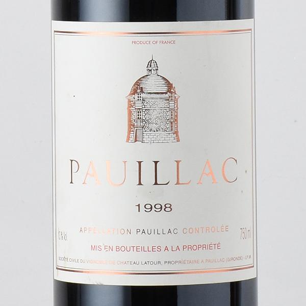 ポイヤック ド ラトゥール 1998 シャトー ラトゥール Chateau Latour