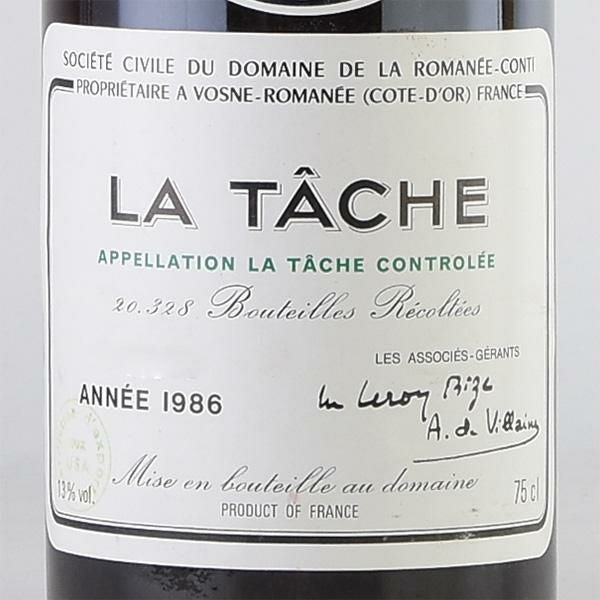 ロマネコンティ ラ ターシュ 1986 ドメーヌ ド ラ ロマネ コンティ DRC