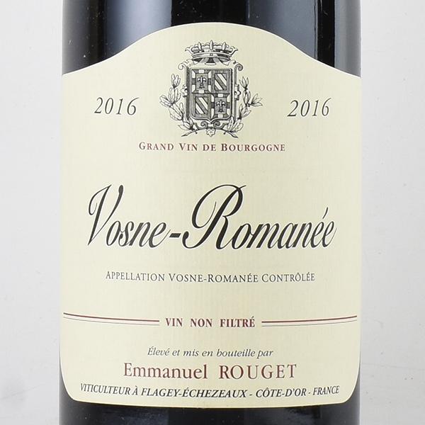 エマニュエル ルジェ ヴォーヌ ロマネ 2016 ヴォーヌロマネ Emmanuel