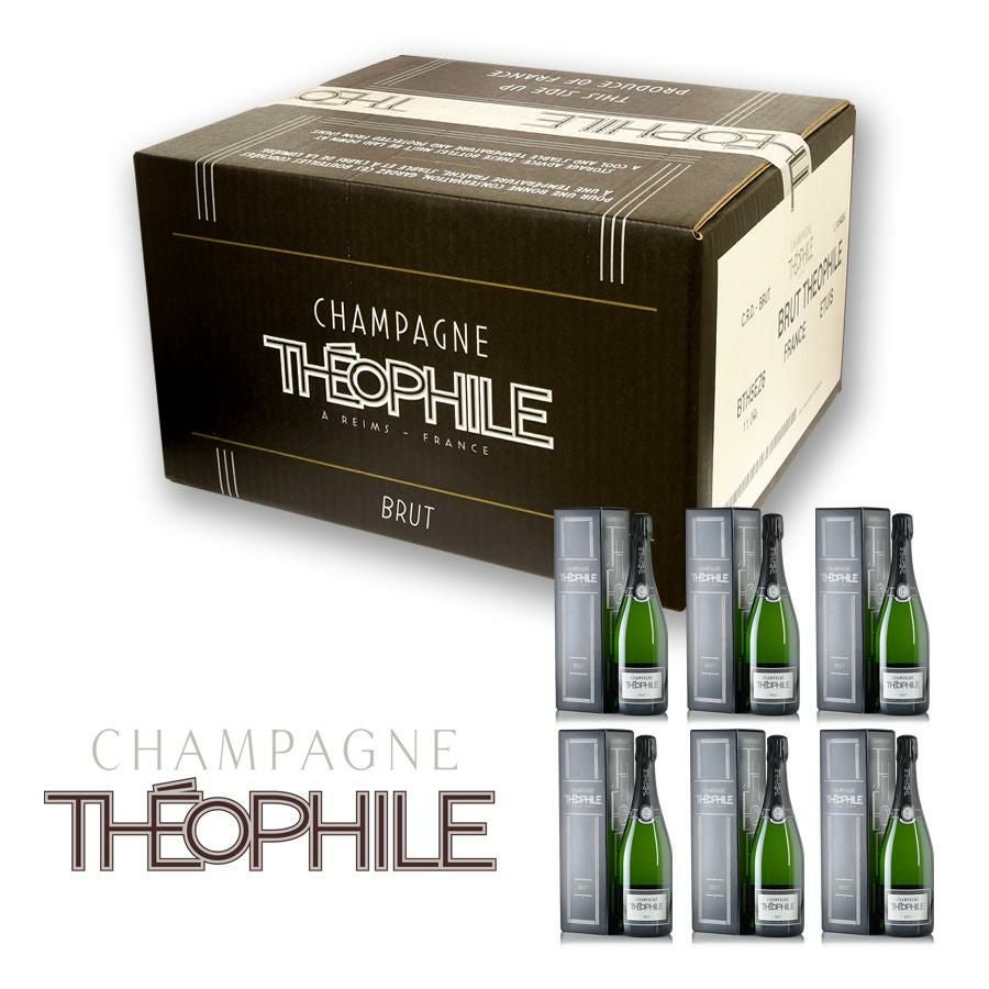 テオフィル ブリュット NV ギフトボックス 1ケース 6本 Theophile Brut