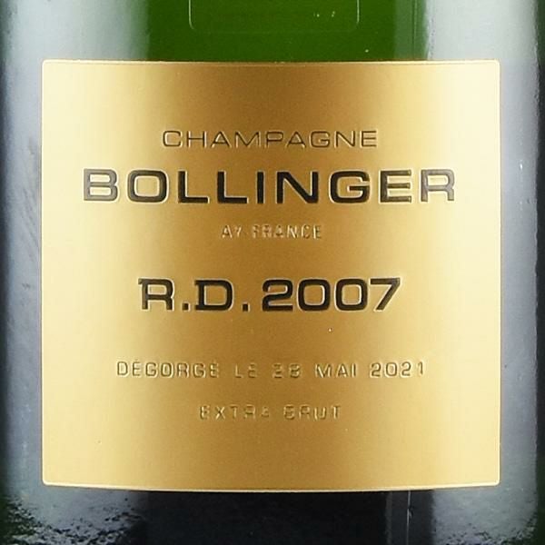 ボランジェ アール ディー 2007 RD Bollinger R.D. フランス