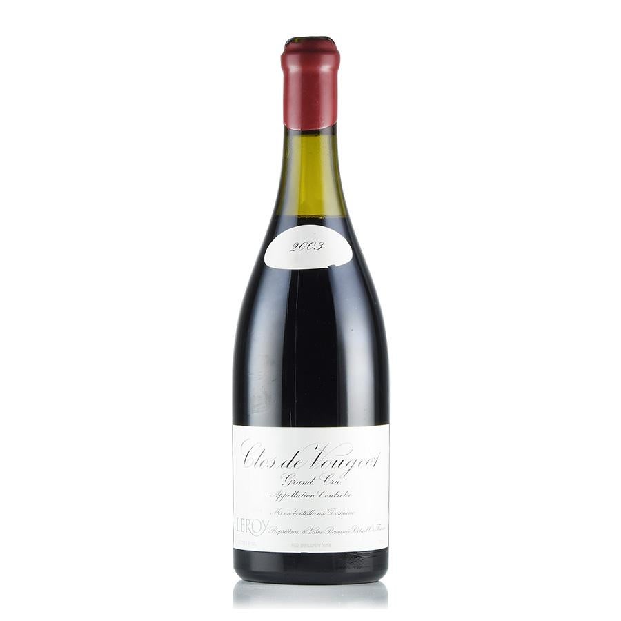 ルロワ ドメーヌ ルロワ クロ ド ヴージョ 2003 Domaine Leroy Clos de