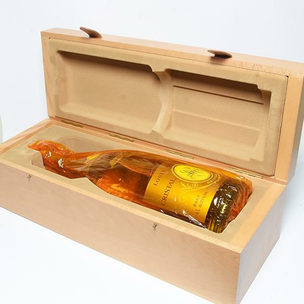 ルイ・ロデレール クリスタル　空瓶,木箱 ルイ ロデレール クリスタル 2004 マチュザレム 6000ml 木箱入り