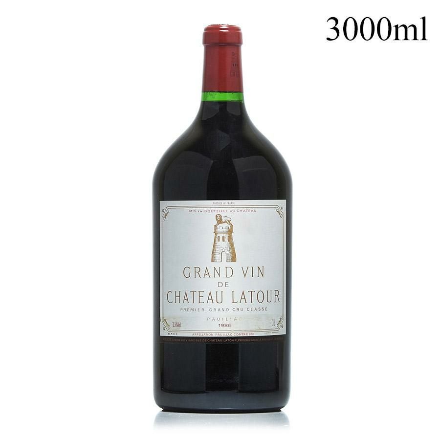 シャトーラトゥールWマグナム（3L） シャトー ラトゥール 1986 ダブルマグナム 3000ml 液漏れ ラベル不良