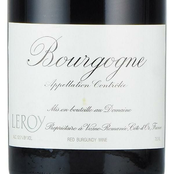 ルロワ ドメーヌ ルロワ ブルゴーニュ ルージュ 2004 Domaine Leroy