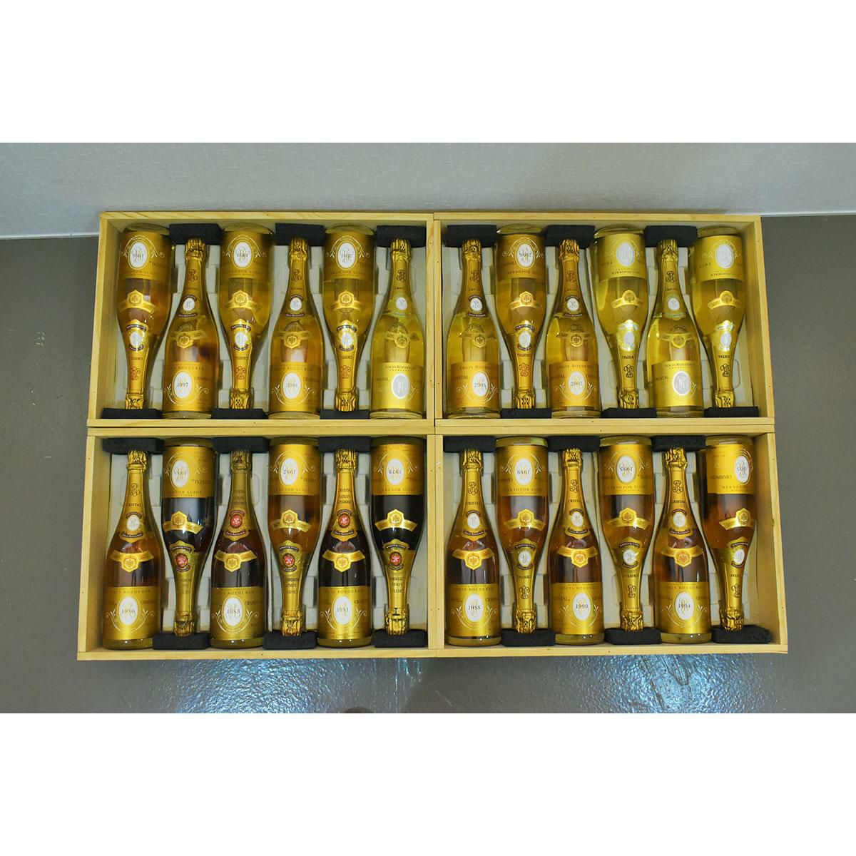 ルイ ロデレール クリスタル ヴァーティカル 24本セット ( 1979-2012