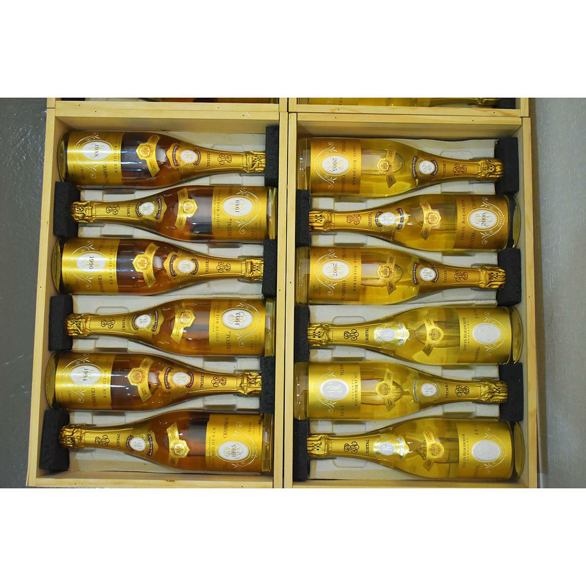 ルイ ロデレール クリスタル ヴァーティカル 24本セット ( 1979-2012