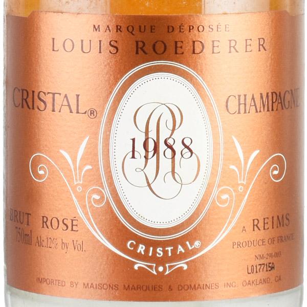 ルイ ロデレール クリスタル ロゼ 1988 ルイロデレール ルイ