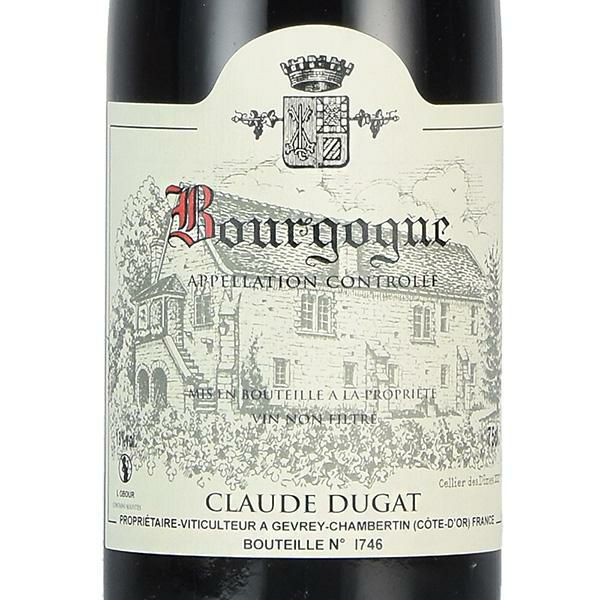 クロード デュガ ブルゴーニュ ルージュ 2019 Claude Dugat Bourgogne