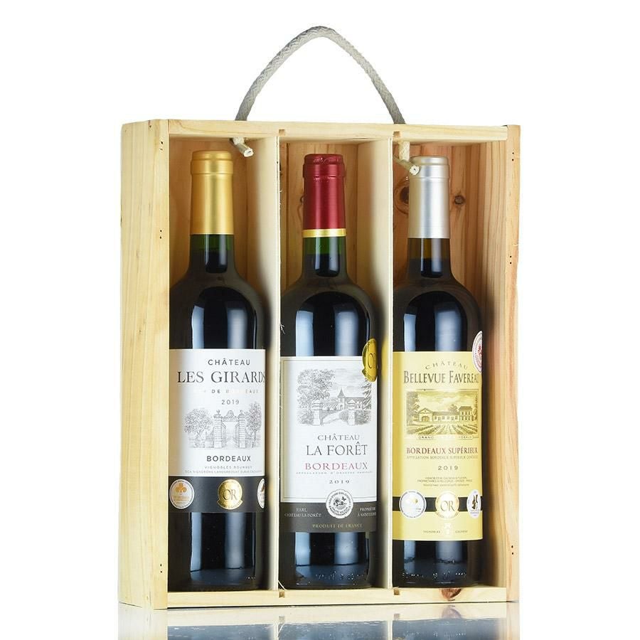 ジネステ ボルドー 金賞シャトー3本セット ( レ ジラール ベルヴュー