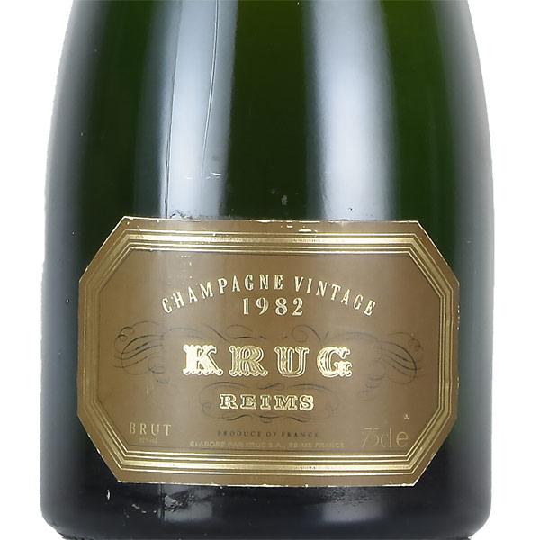 クリュッグ ヴィンテージ 1982 Krug Vintage シャンパン クリュッグ ヴィンテージ 1982 Krug Vintage フランス シャンパン