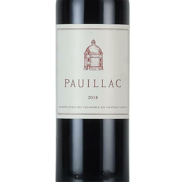 ポイヤック ド ラトゥール 2018 シャトー ラトゥール Chateau Latour