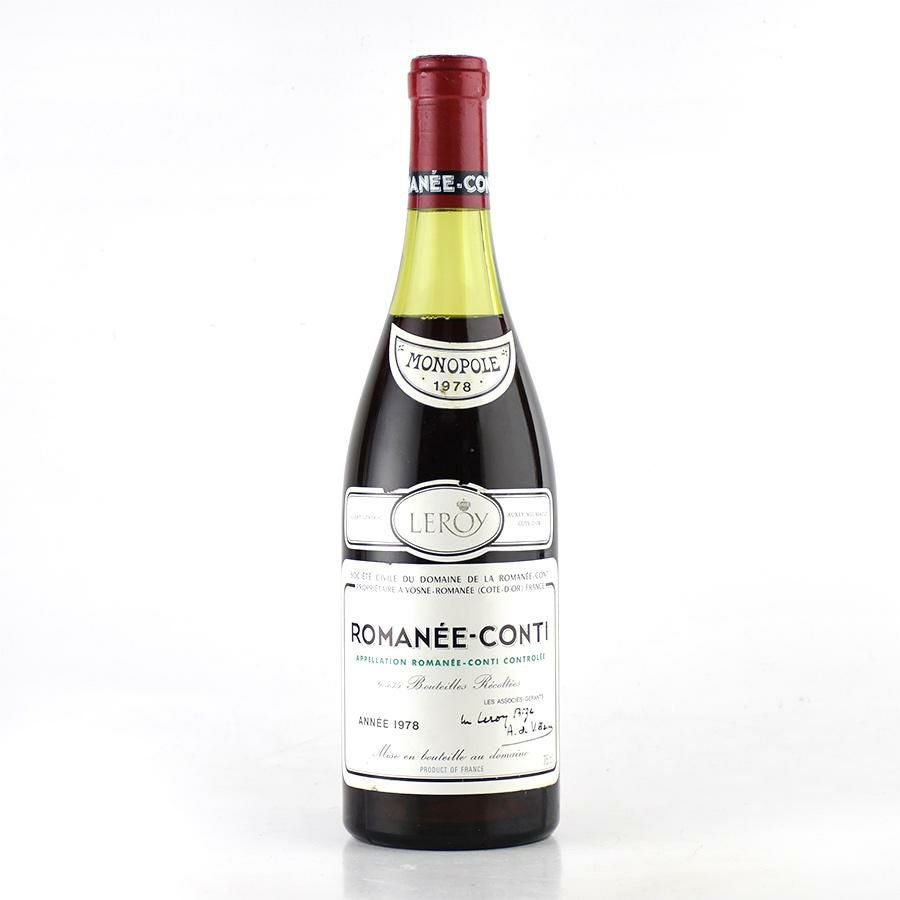 ロマネコンティ ロマネコンティ 1978 ドメーヌ ド ラ ロマネ コンティ