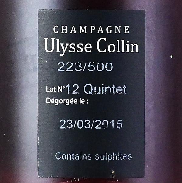ユリス コラン レ マイヨン ロゼ ド セニエ 2012 Ulysse Collin Les