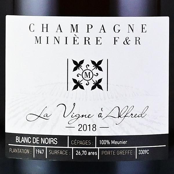 ミニエール ラ ヴィーニュ ア アルフレッド 2018 Miniere F&R La Vigne
