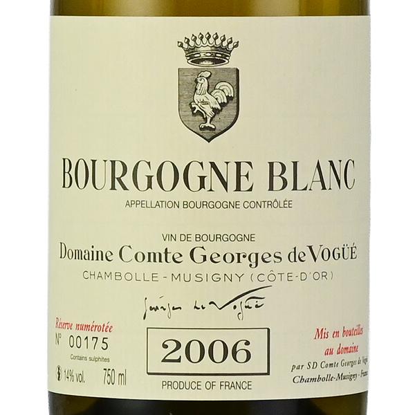 コント ジョルジュ ド ヴォギュエ ブルゴーニュ ブラン 2006 Comte